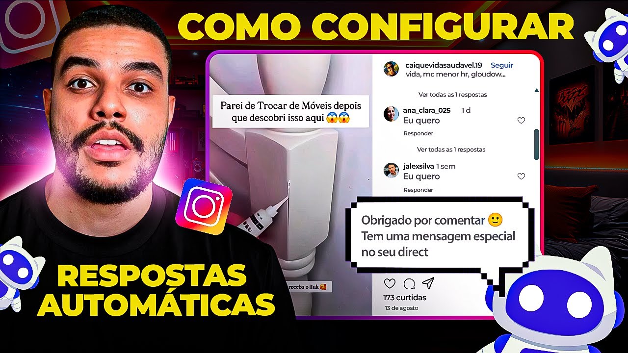 ATUALIZADO: Como Criar Automação de Resposta Automática No Instagram (RESPONDE COMENTÁRIO E DIRECT)