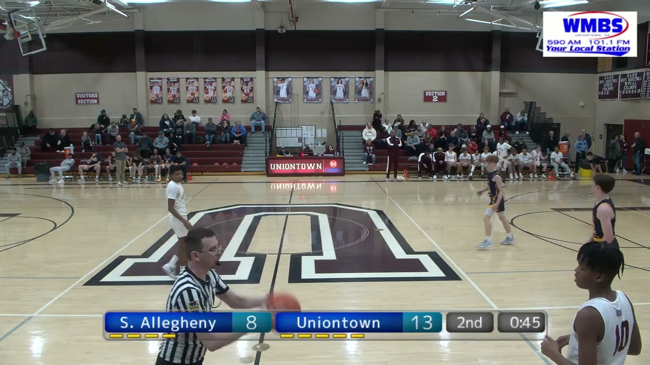WPIAL Boys High School Basketball South Allegheny at Uniontown 1/23/24