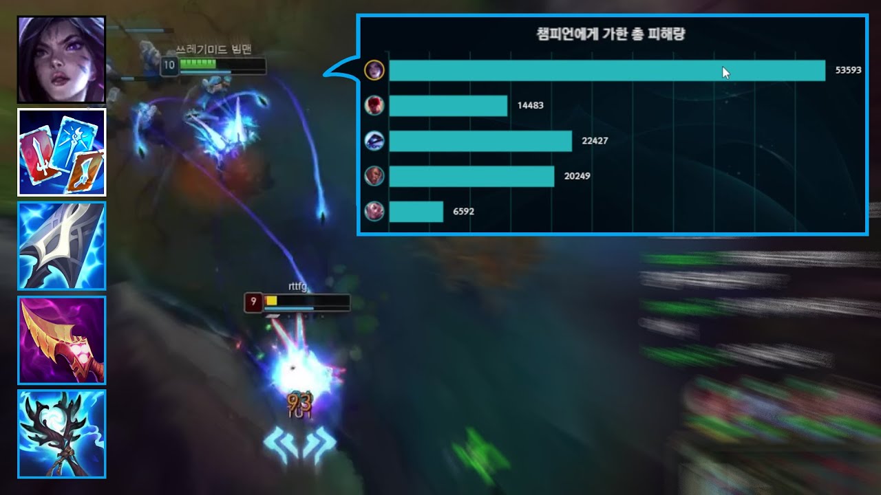 혼자서 딜량 50,000 때려 박는 '미친 소녀가장 탑 다재다능 카이사'