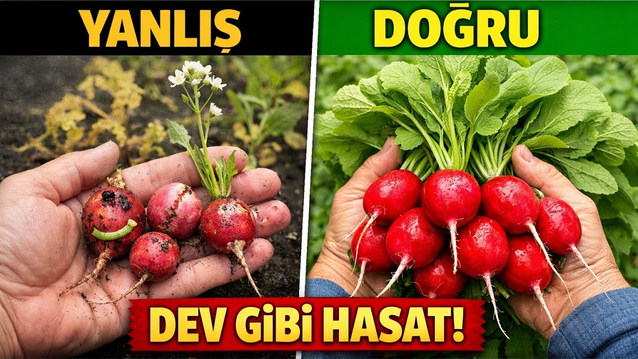 Turp Ekerken Bu Hataları ASLA Yapmayın! DEV Gibi, Kurtlanmamış ve Çiçek Açmayan Hasadın Sırrı!