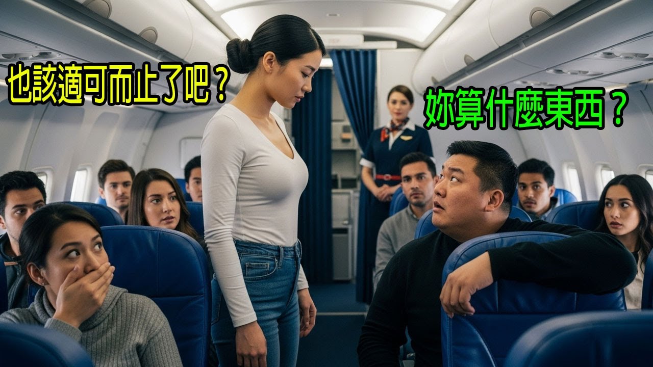 在飛機上，群黑社會蠻橫地騷擾空服員，沒想到坐在一旁的竟是特種部隊退役的女中校—隨後，她讓這群流氓躺了一地… ｜感人的故事｜有聲書｜AI故事