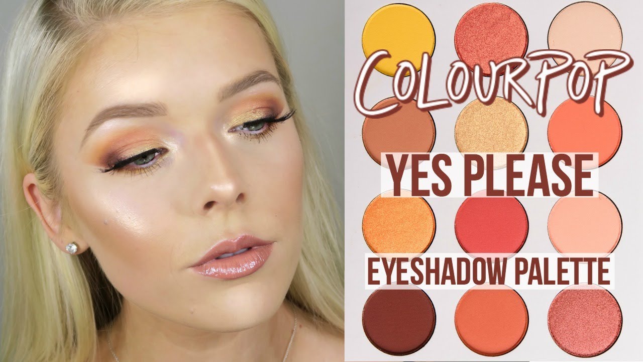 COLOURPOP YES PLEASE PALETTE || Swatches + Tutorial || Hallie Anne