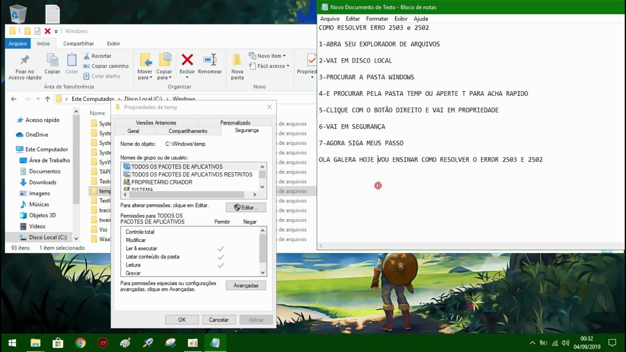 COMO RESOLVER O ERROR 2503 &Eacute; 2502