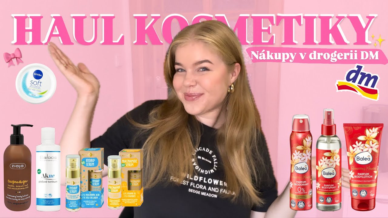 HAUL kosmetiky z drogerie DM - náš měsíční nákup | ANEMÍ🩷
