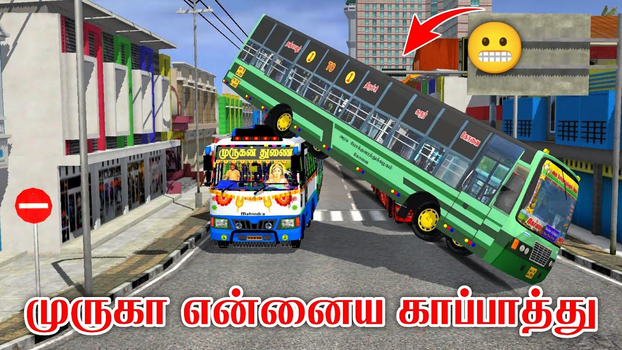முத்துமலை முருகன் கோயில் வேன் பயணம் - Bus simulator Indonesia gameplay tamil - bussid