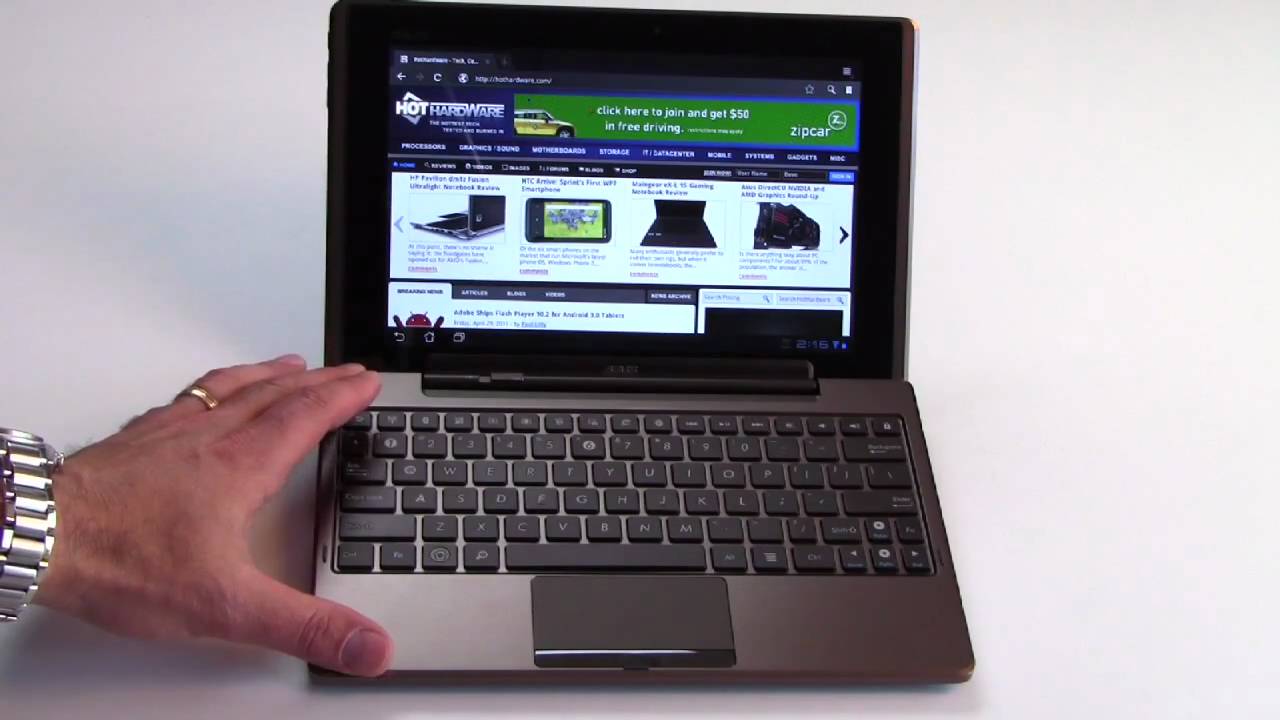 Asus Eee Pad Transformer Tablet Video Review
