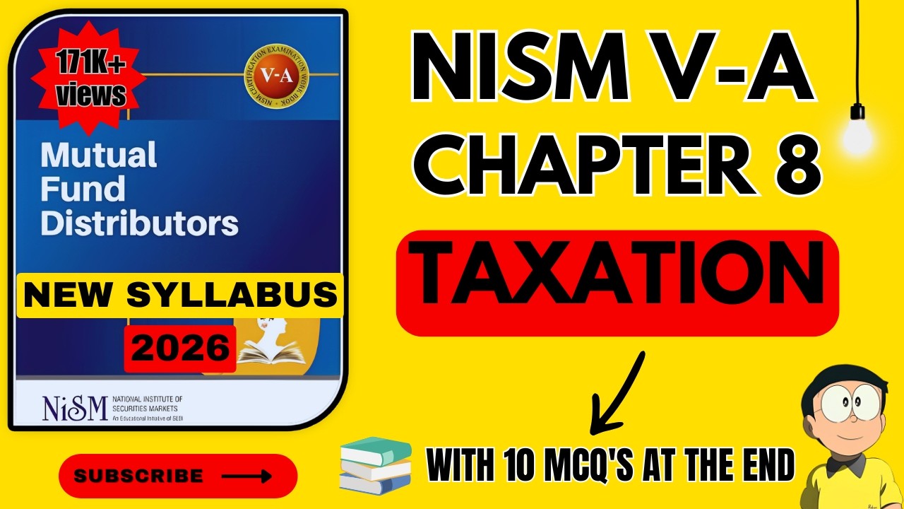 NISM VA Mutual Fund Chapter 8 - TAXATION | 2024 - New Syllabus | #nism5a #nism