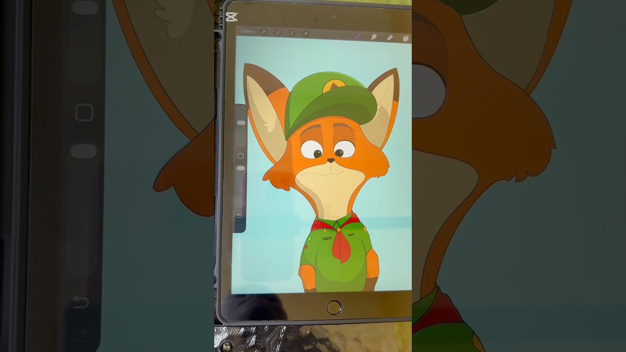 Рисую малыша Ника из «Зверополиса» 