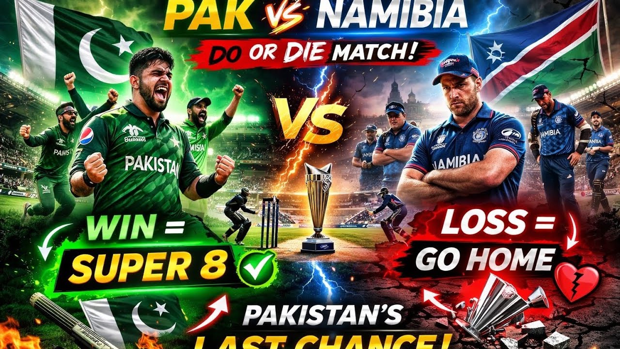 Pakistan vs Namibia &ndash; Do or Die Match | Road to Super 8