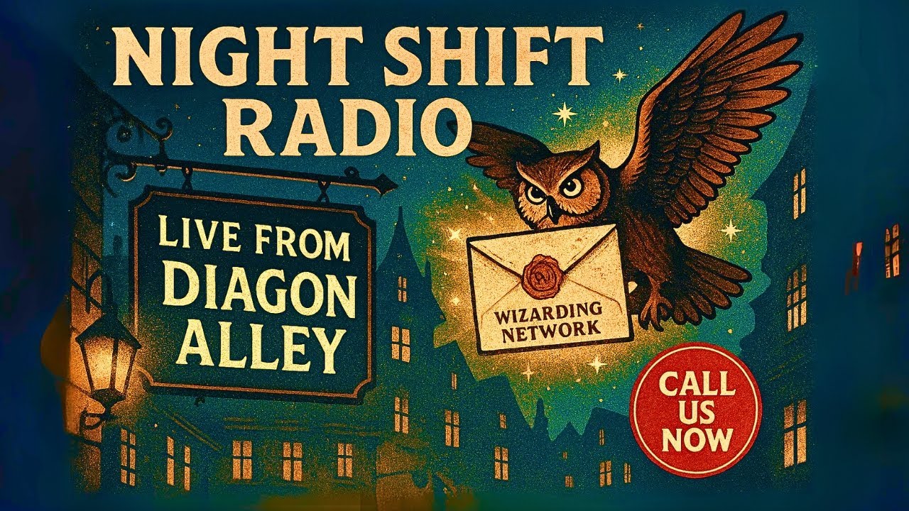 Live From Diagon Alley: Night Shift Radio! | Harry Potter Bedtime Stories & ASMR Ambience