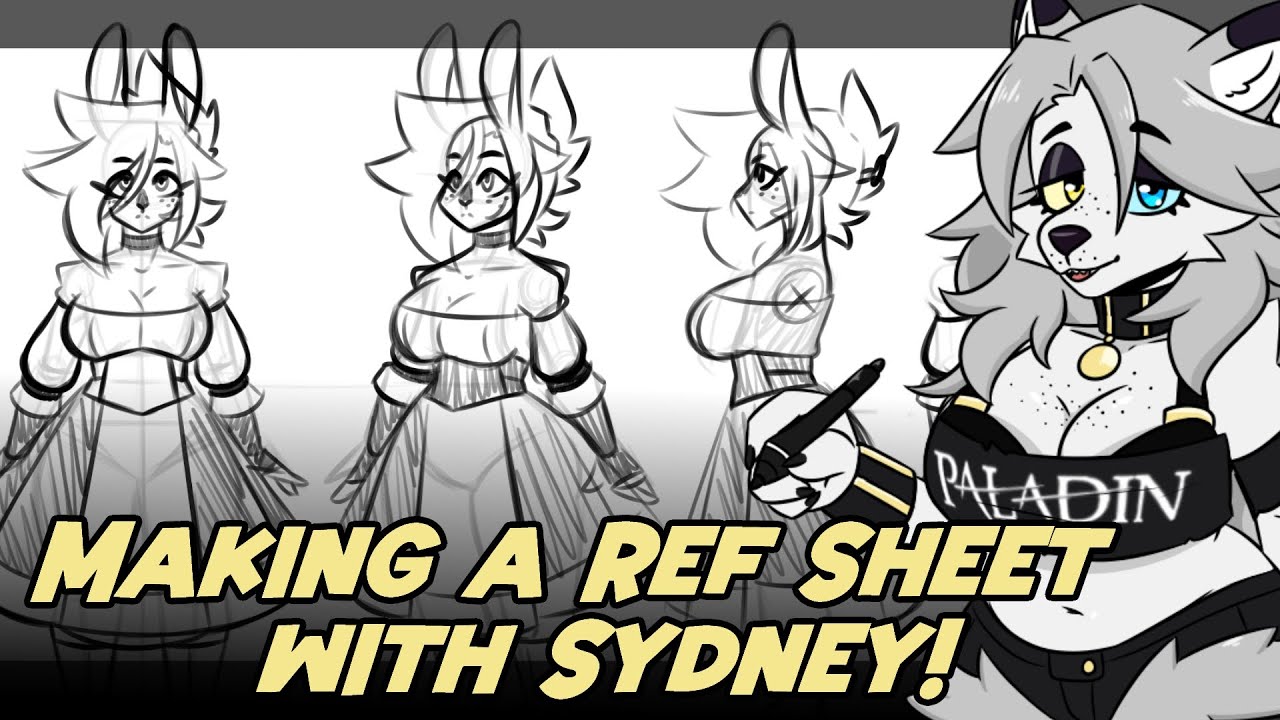 🔴Art with Sydney! - Finishing up Alyce's Ref sheet and Comic Art