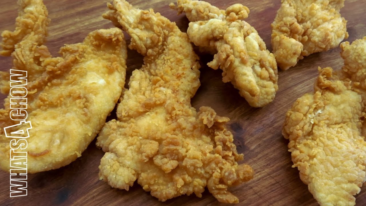 Crispy Deep Fried Chicken Strips (New Revolutionary Coating for Deep-fried Chicken)