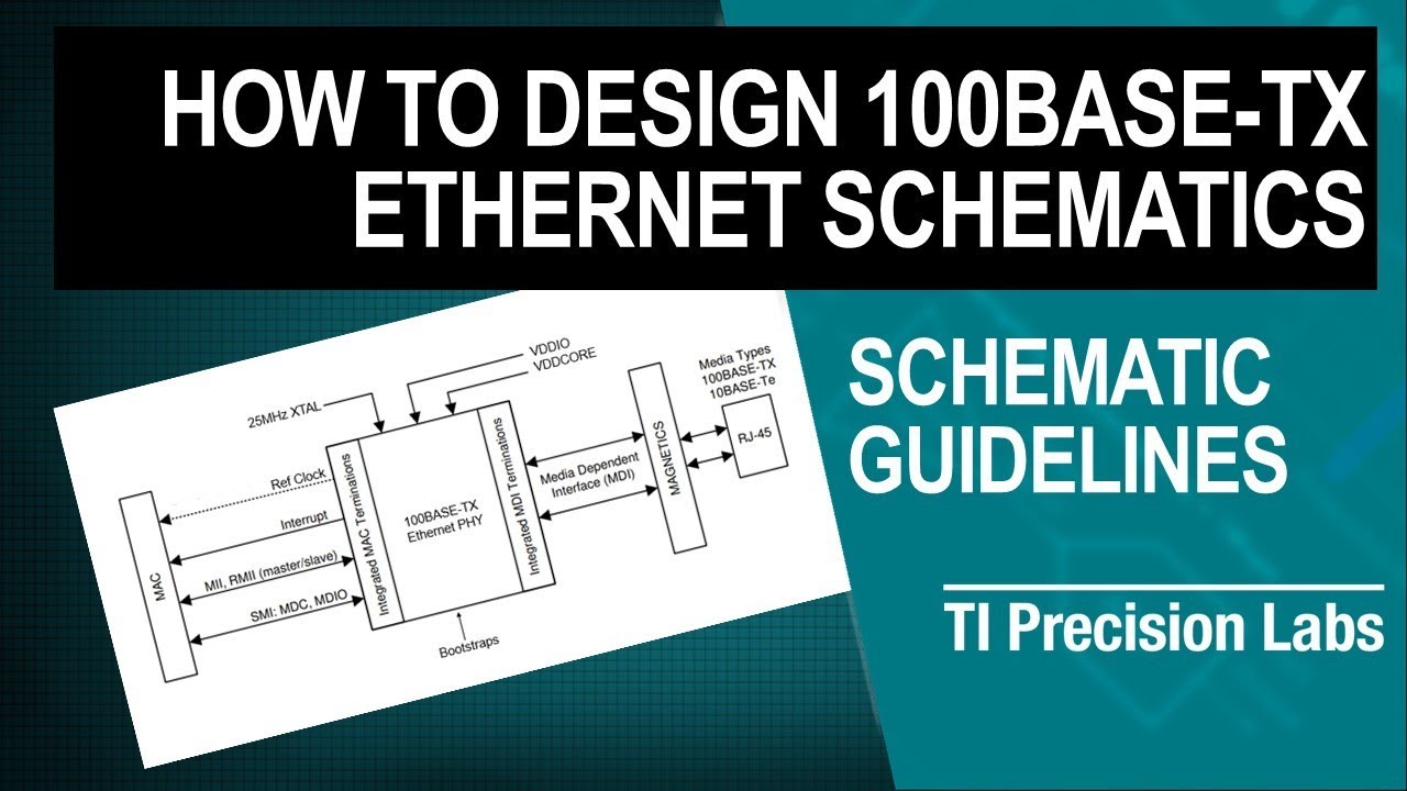 How to design 100BASE-TX Ethernet schematics