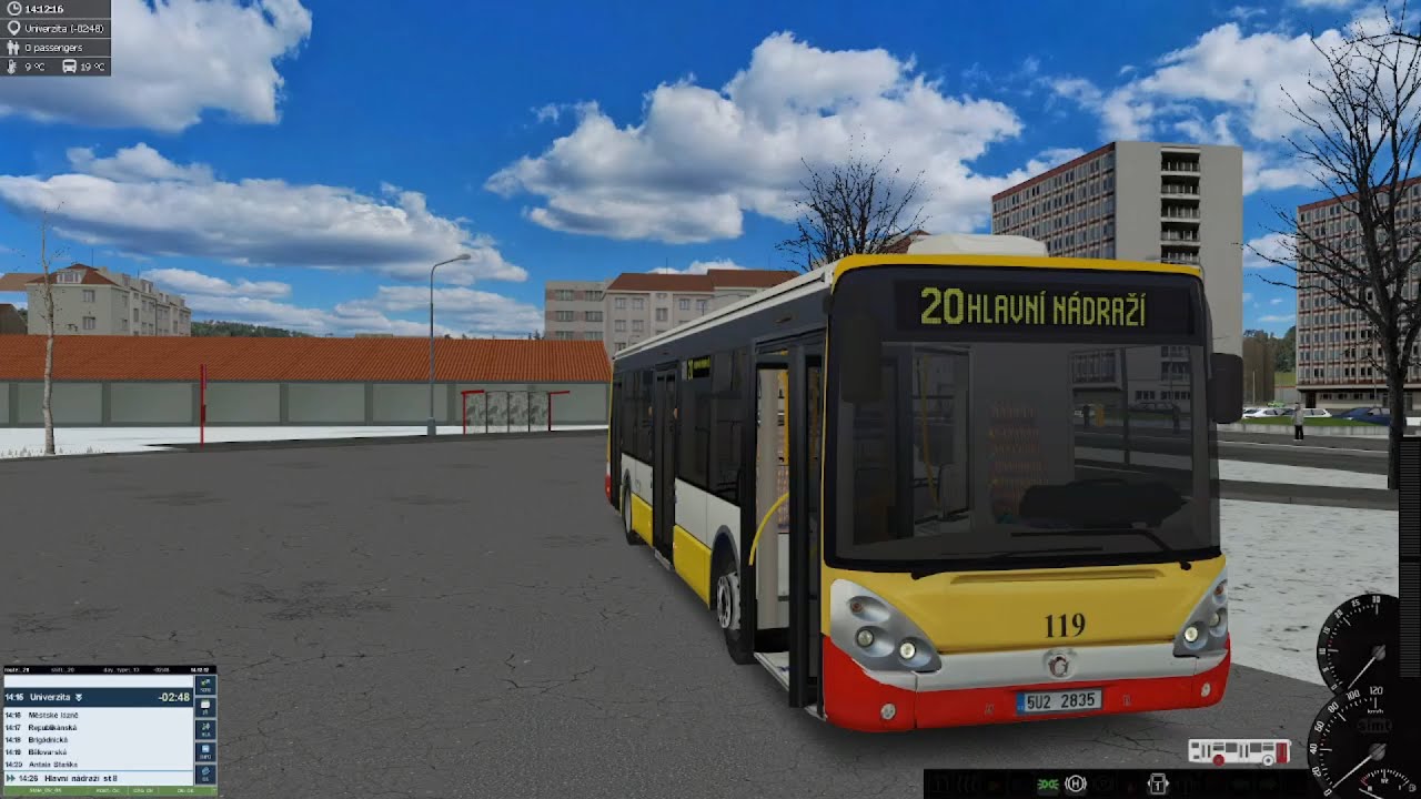 Simt Simulator - Bus Line 20 Extended Hlavní nádraží - Univerzita Part 34