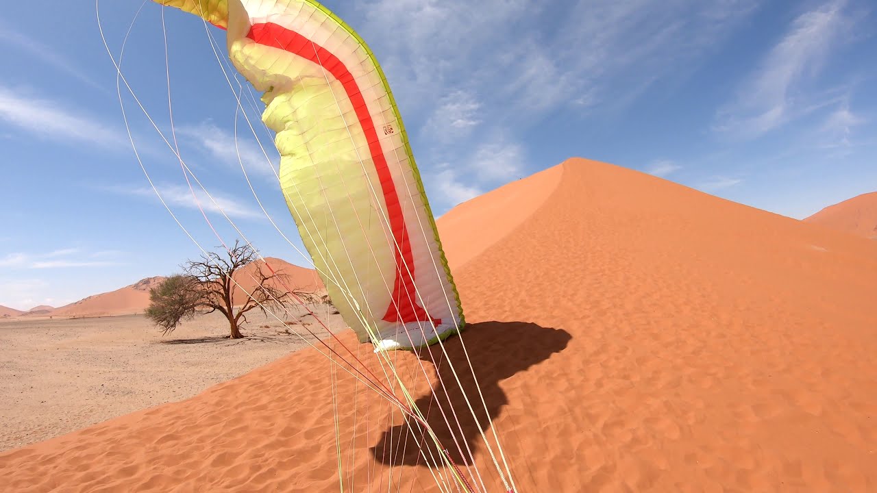 Dune 45 Sossusvlei Namibia - paragliding 19. 2. 2020