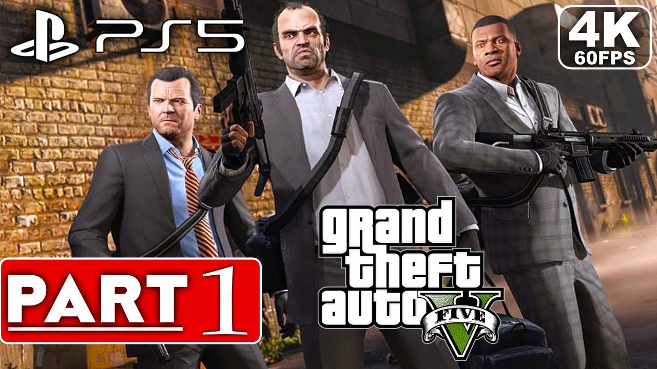 GTA 5 PS5 Gameplay Walkthrough Part 1 FULL GAME [4K 60FPS RAY TRACING] -  No Commentary