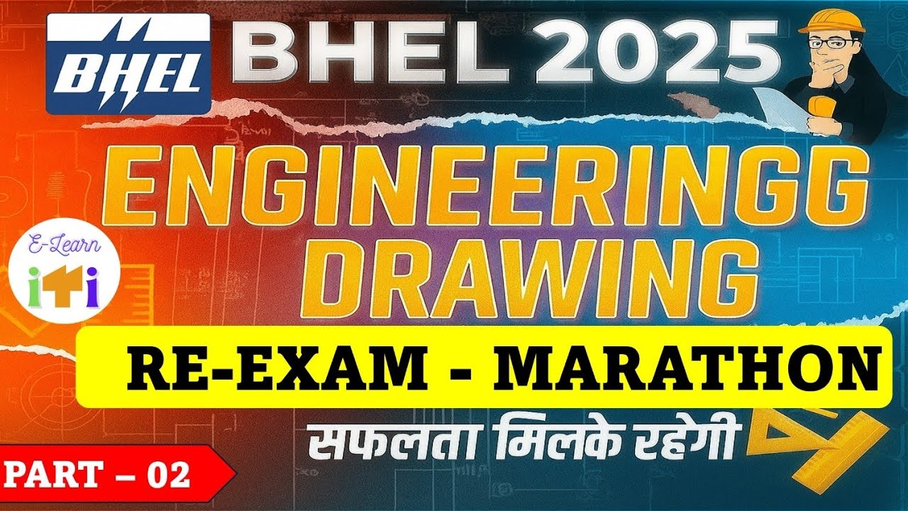 MARATHON | BHEL Engineering Drawing| BHEL WCS | #bhel | BHEL Artisan Engineering Drawing | #iti