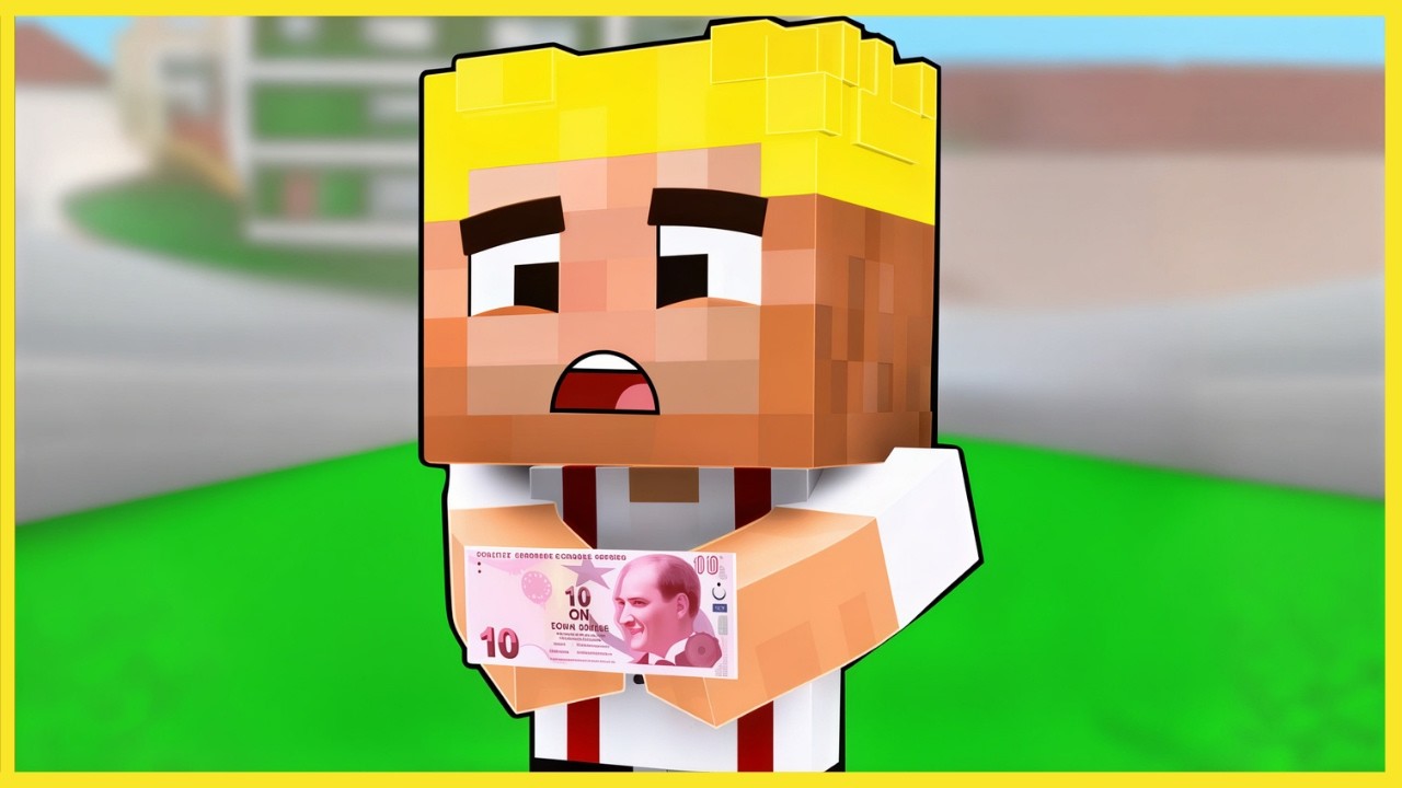 EFEKAN 10 TL İLE BİR GÜN GEÇİRİYOR 😂 - Minecraft