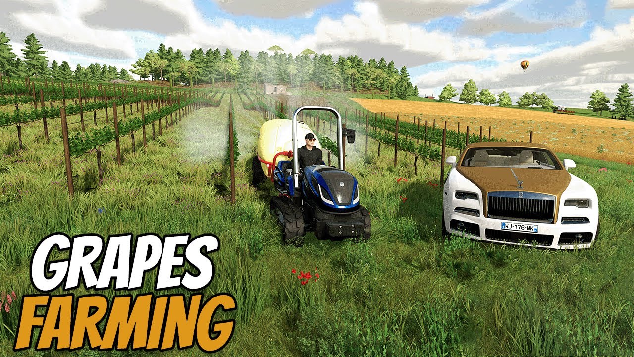 CNG TRACTOR FOR FERTILIZING GRAPES | FARMING SIMULATOR 22 #52 IN HINDI