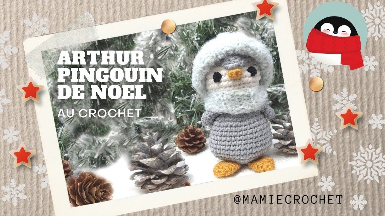 Comment faire un PINGOUIN AMIGURUMI ARTHUR 🧶 AU CROCHET 🧶 TUTO PAS A PAS 
