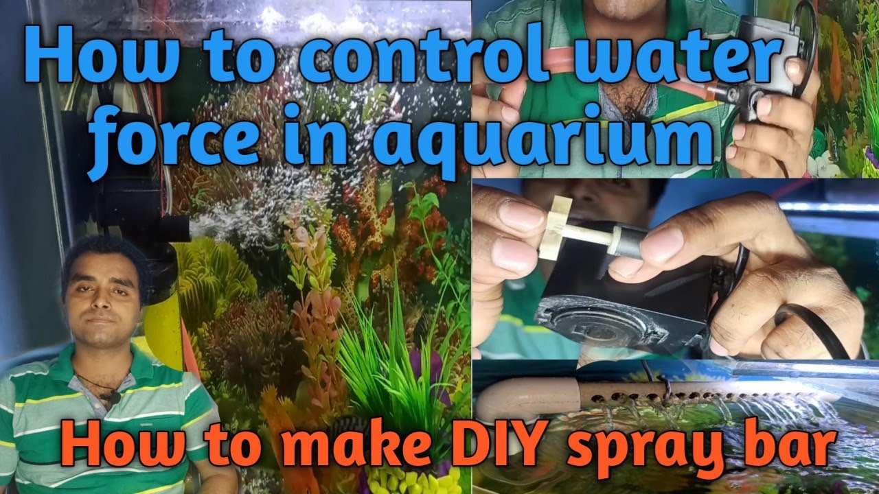 How To Control Water Force in Aquarium/ How to Make DIY Spray bar