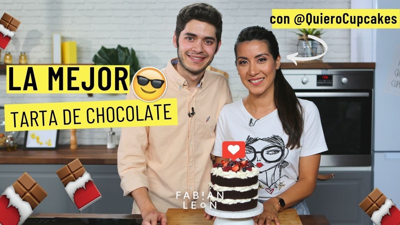 Tarta de CHOCOLATE IRRESISTIBLE / NAKED CAKE de frutos rojos con Pam de @QuieroCupcakes 🍫😍