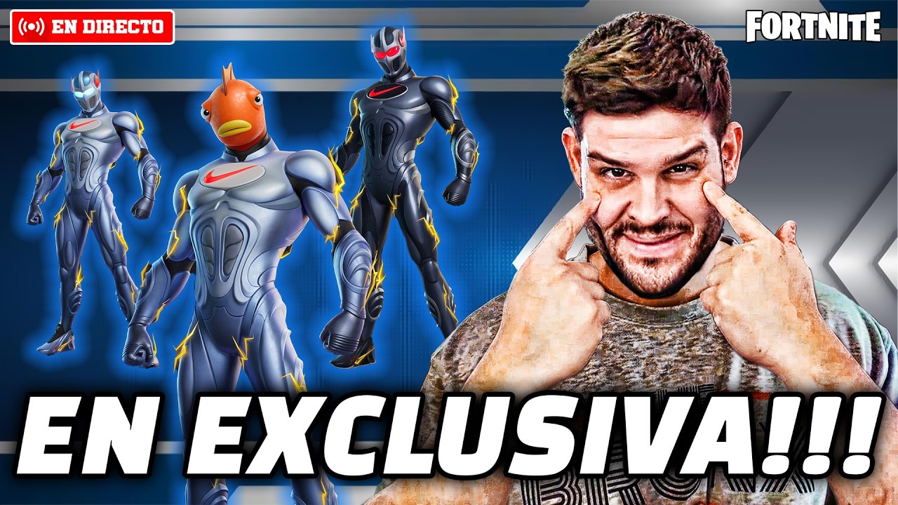 ✅JUGANDO en EXCLUSIVA con🎁 SWOOSHMAN🎁 #fortnite  #epicpartner  #directo #fortnitedirecto