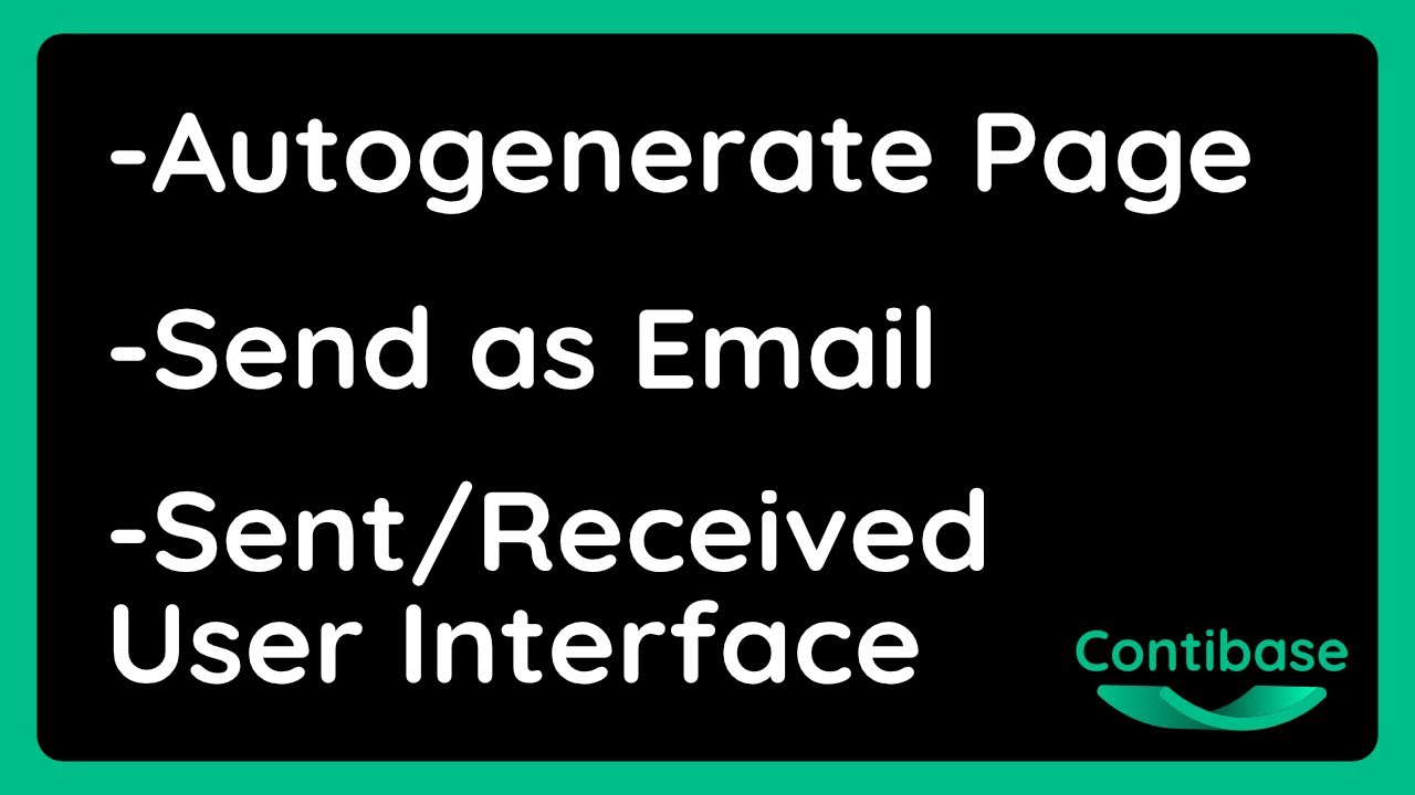 Autogenerate email content and Send/Receive Email in User Interface