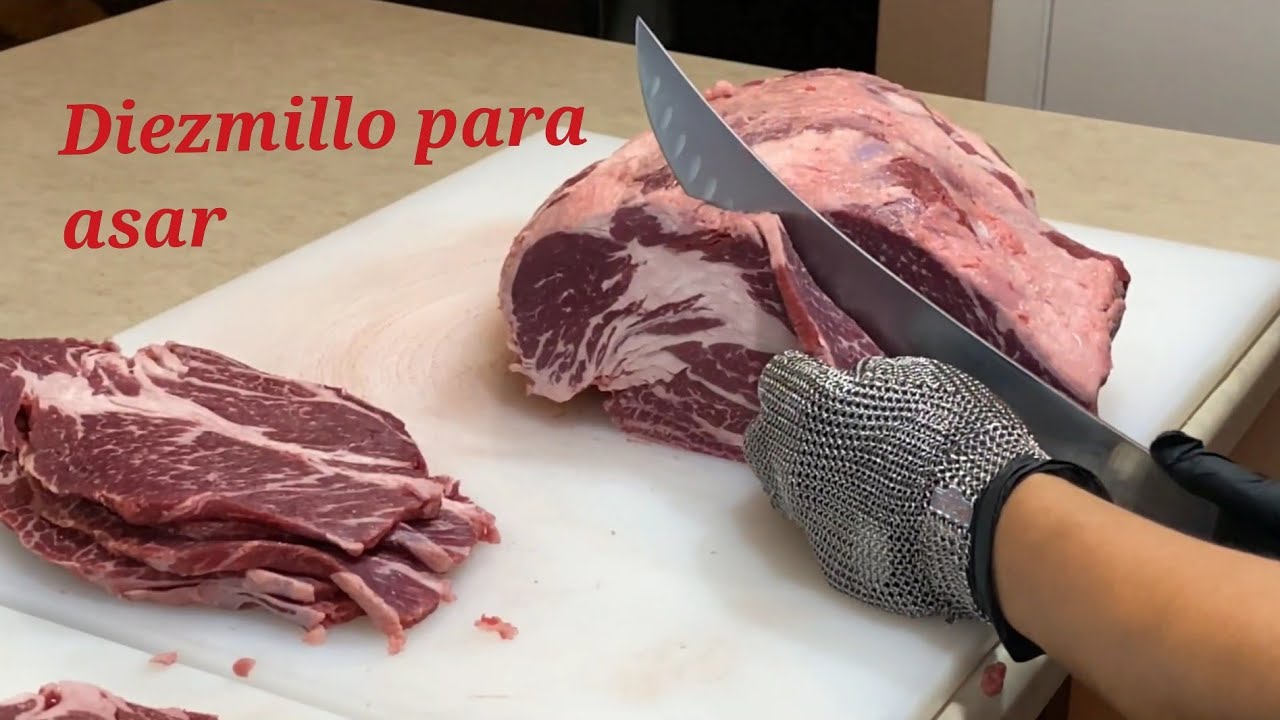 Como cortar bistec de diezmillo de res con cuchillo
