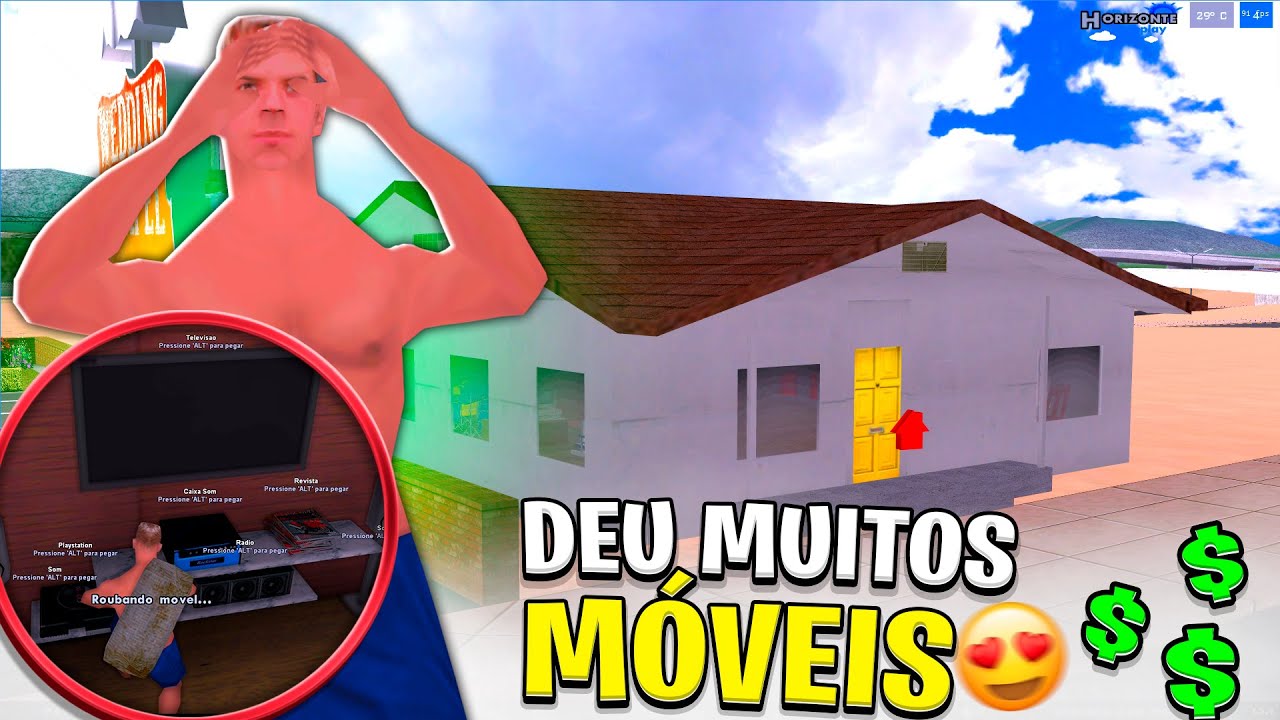 BILL R0UBOU TODAS as CASAS SOZINHOOO 😱 (Quantos Móveis Deu?) - Horizonte Roleplay