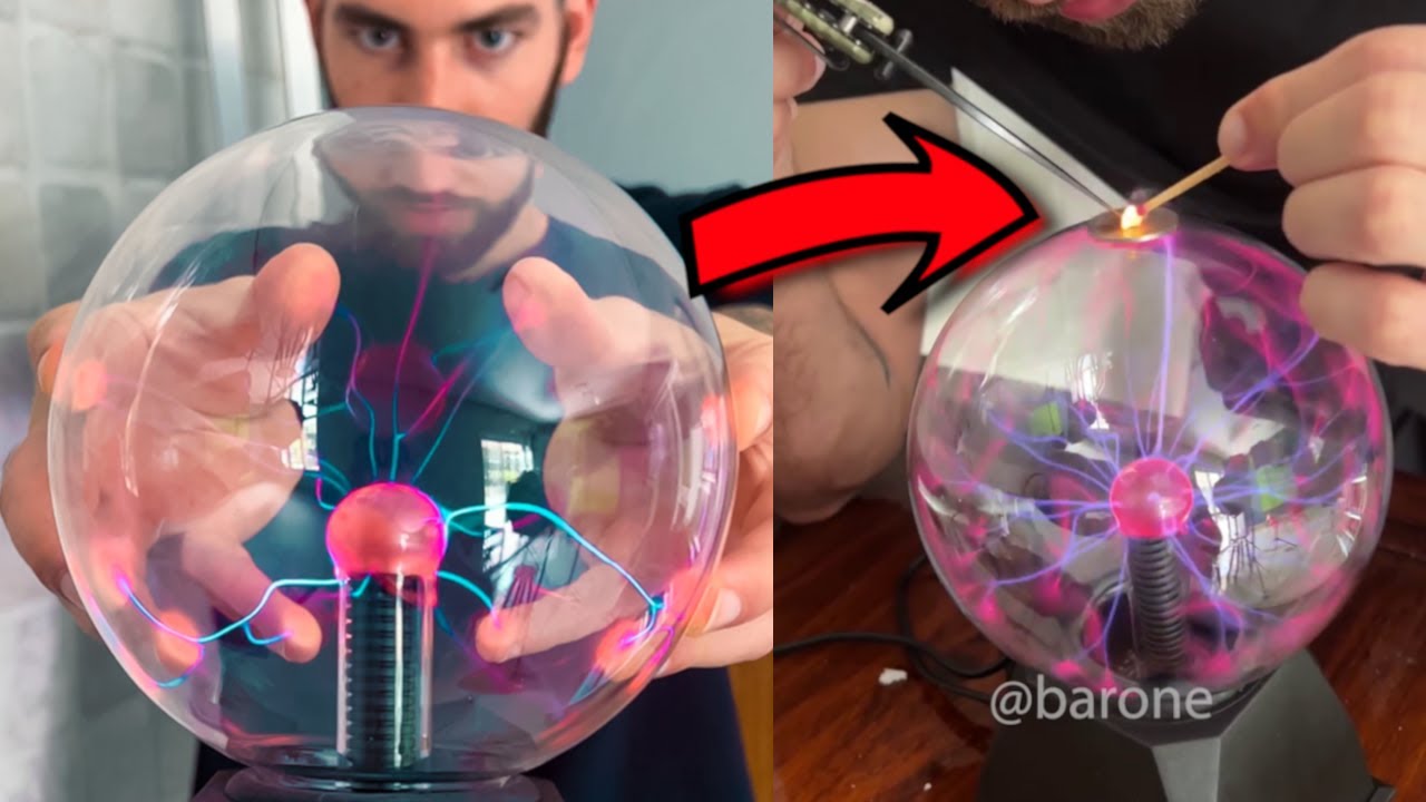 Testando experimentos com um globo de PLASMA ⚡️