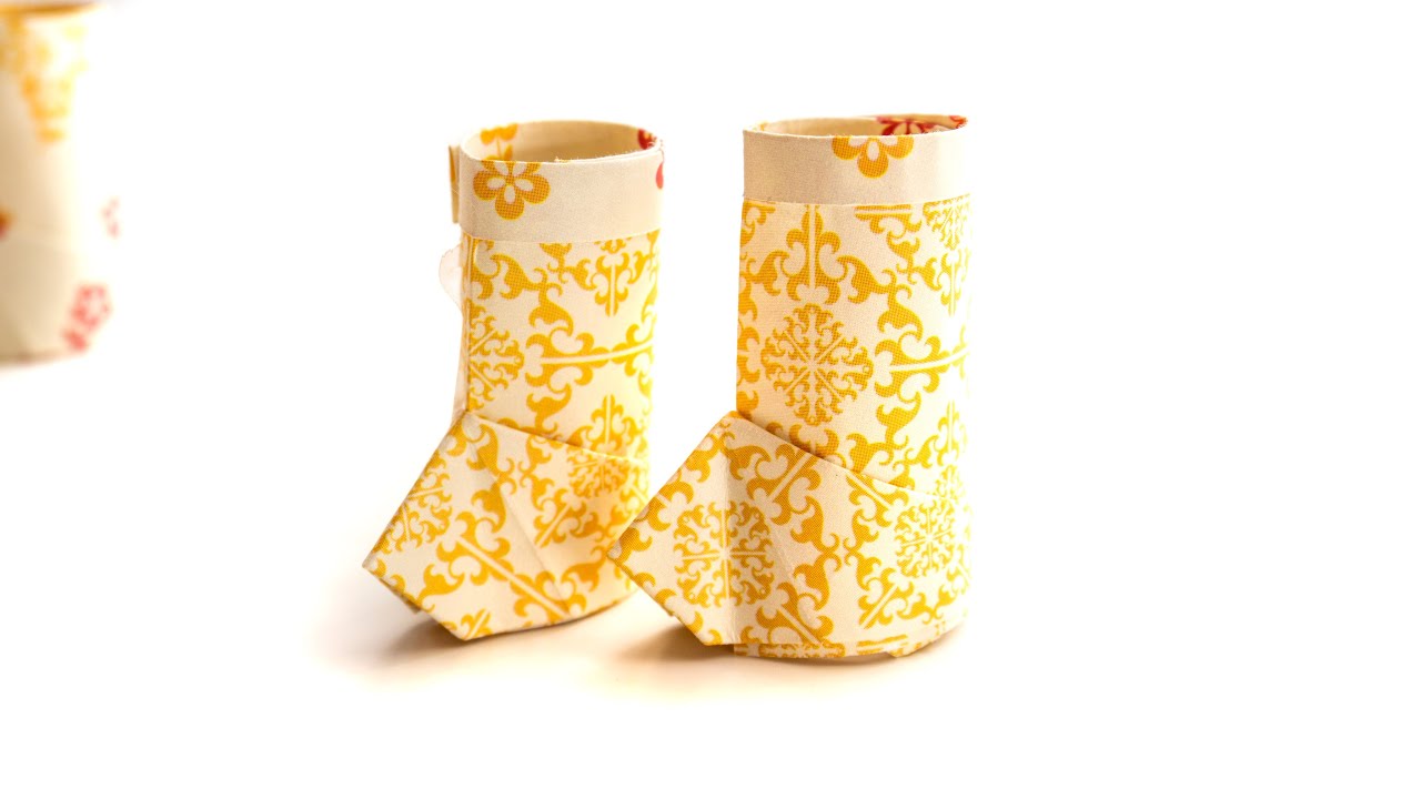 Cómo hacer zapatos con papel - Mini botas de lluvia de papel