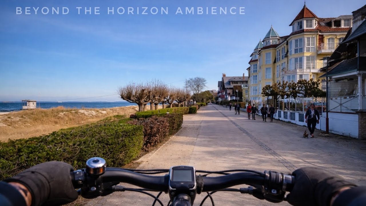 Cycling along the Usedom coast at Heringsdorf