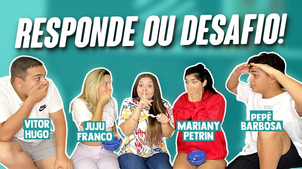 FALEI O QUE NÃO DEVIA! Responde ou paga Desafio ft. Juju Franco, Pepê Barbosa, Mariany  e Vi Barbosa
