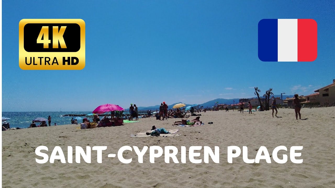 France : SAINT-CYPRIEN PLAGE 2023 | 4K Ultra HD| walking tour 🇫🇷