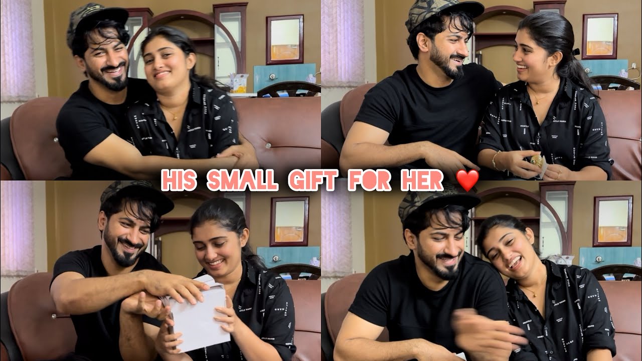 His small gift for her ❤️💕 | Salmanul Faris | Megha Salman | Mr & Mrs Salman 