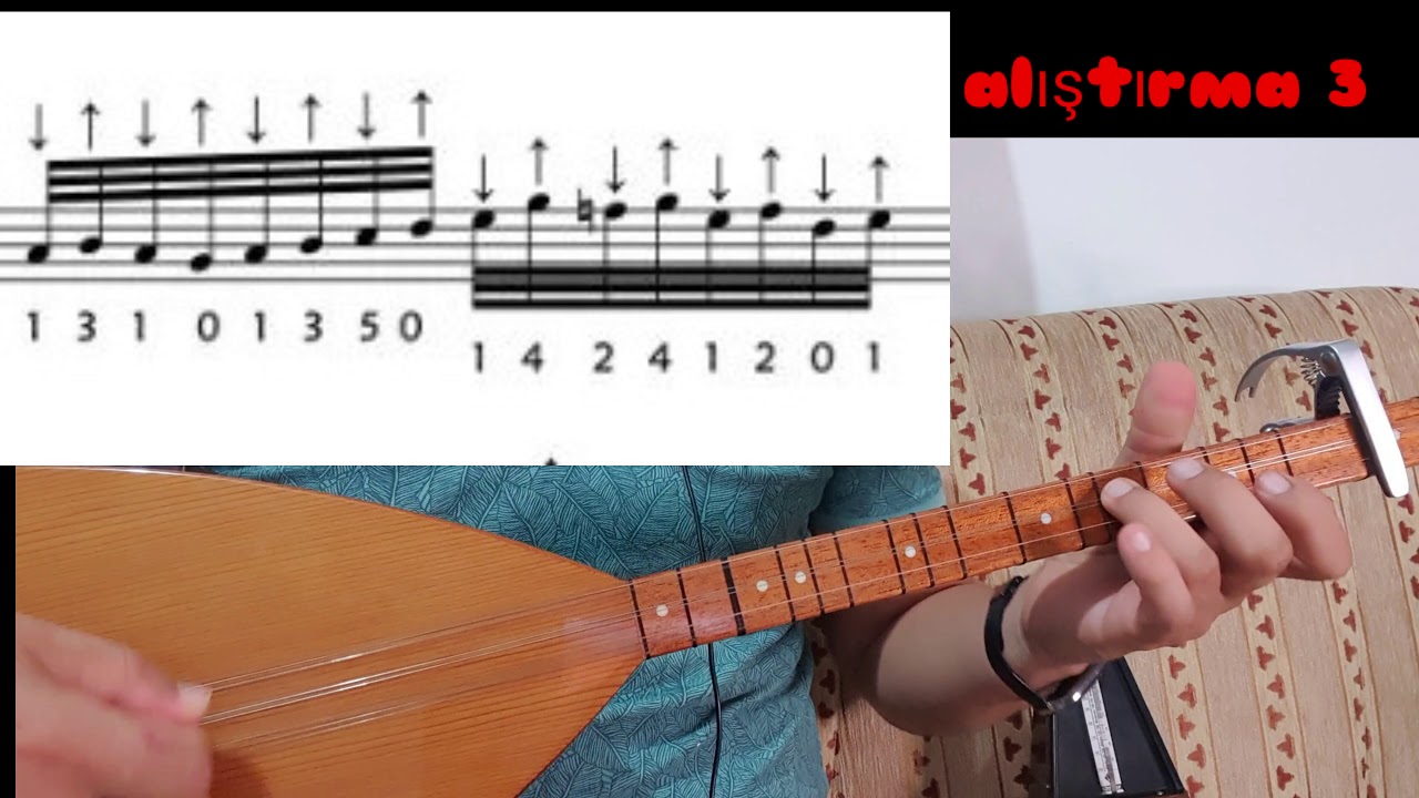 YİNE GÖNLÜM HOŞ DEĞİL #solfej & 3 tane Kısa sap bağlama egzersizi