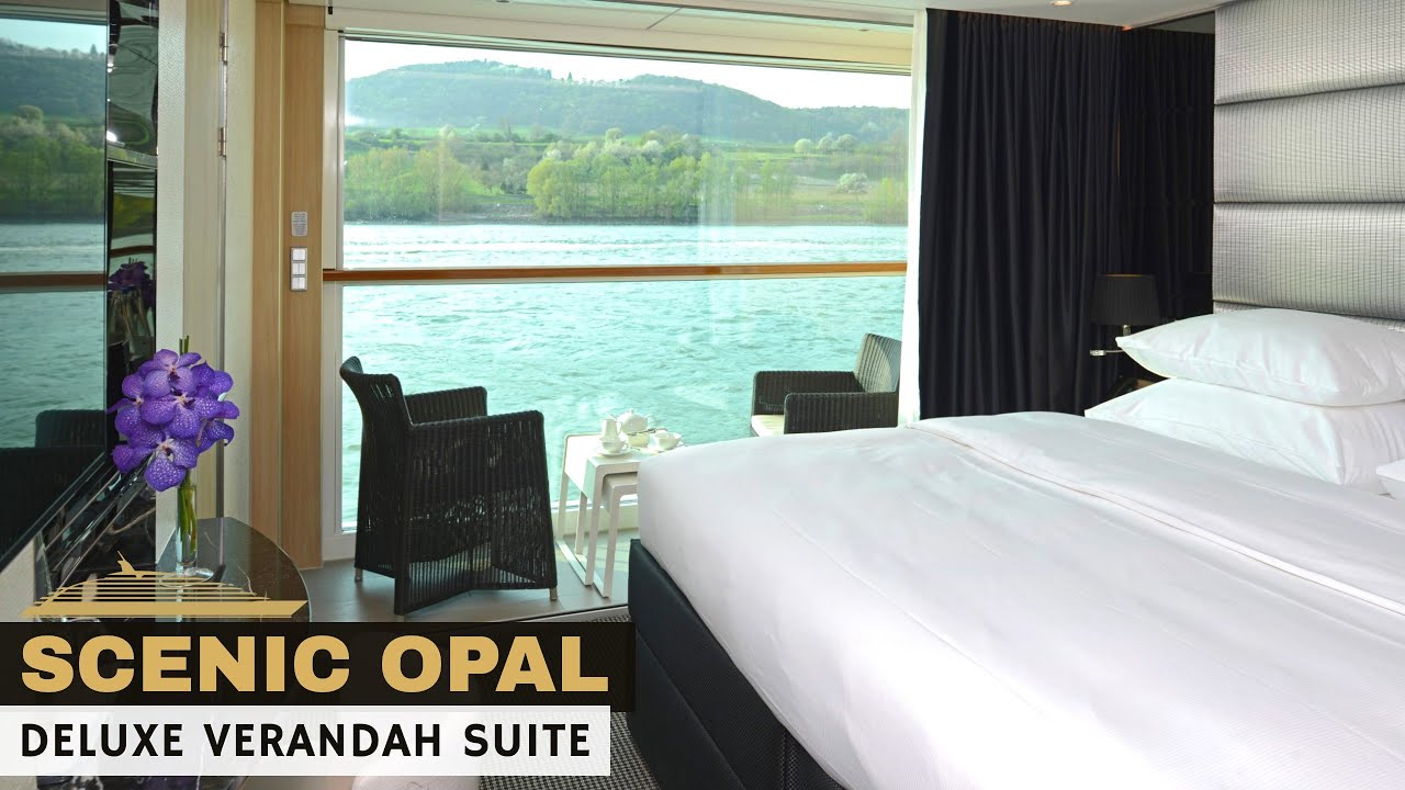 Scenic Opal | Обзор и экскурсия по люксу Deluxe Balcony в формате 4K | Круизы по живописной реке