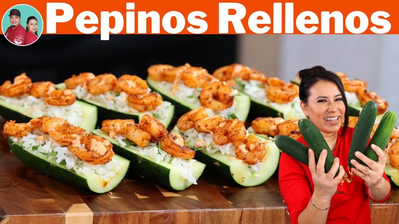 Pa’la Dieta 😅Pepinos Rellenos de Arroz y Camarones ¡¡SOLO QUERRÁS COMERLOS de esta Manera!! Bien 😋
