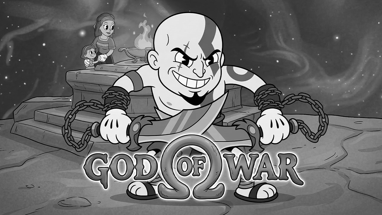 Анимированный God of War: Кратос против двойников (фанатская работа)