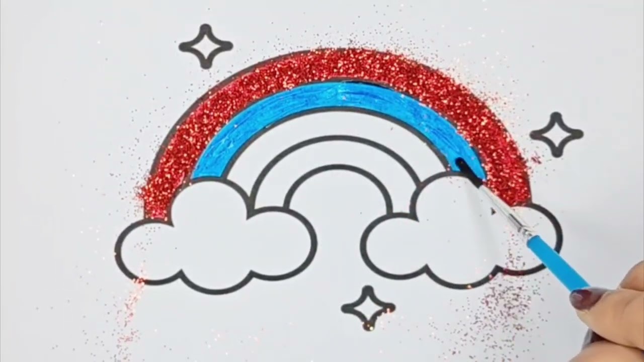 🌈 Glitter Rainbow Learning for Kids | Colors Song + Coloring + Fun Quiz | Nyla’s Learning World