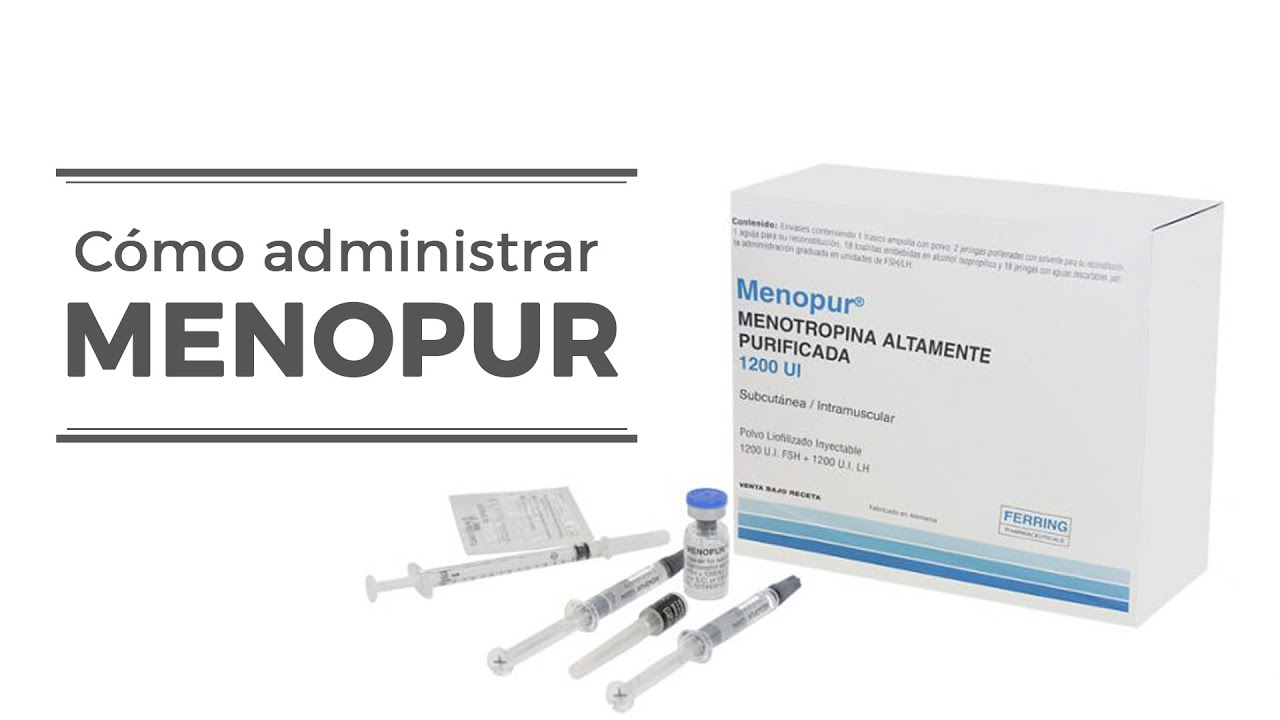 Cómo administrar Menopur - CRA Barcelona