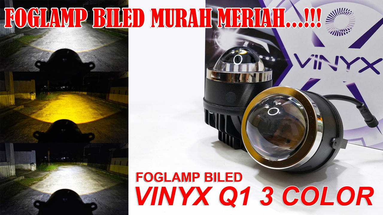 Foglamp Biled Murah Meriah - Vinyx Q1 3 Color
