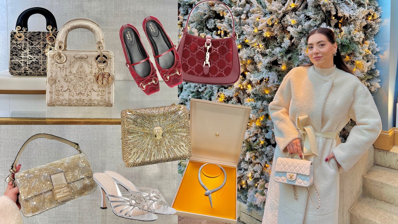 Last Minute Christmas Shopping, Decorating The Tree & London Holiday Lights 🎄✨Dior, LV, Gucci, Fendi