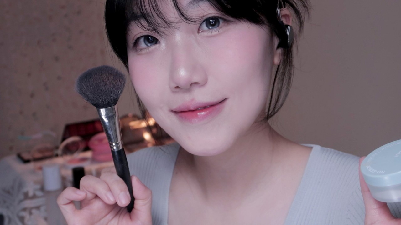 노토킹 ASMR 귀 녹는 봄 메이크업 No Talking ASMR Spring Makeup