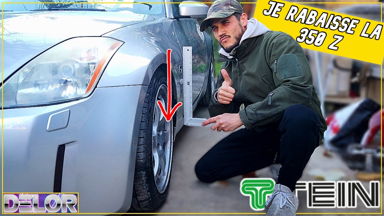 Je RABAISSE la 350 Z et je mets des GROSSES CALES  ( projet Z épisode 2 )