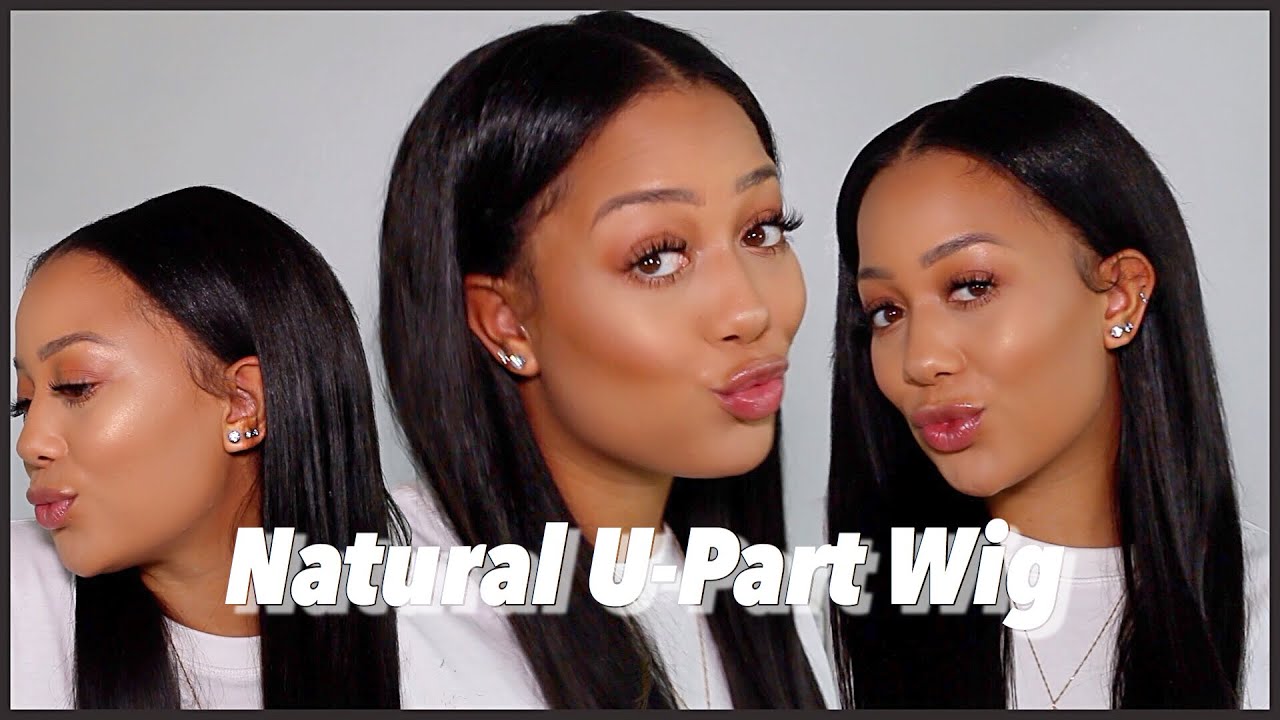 NATURAL U-PART WIG! Easy For Beginners + No Braids!