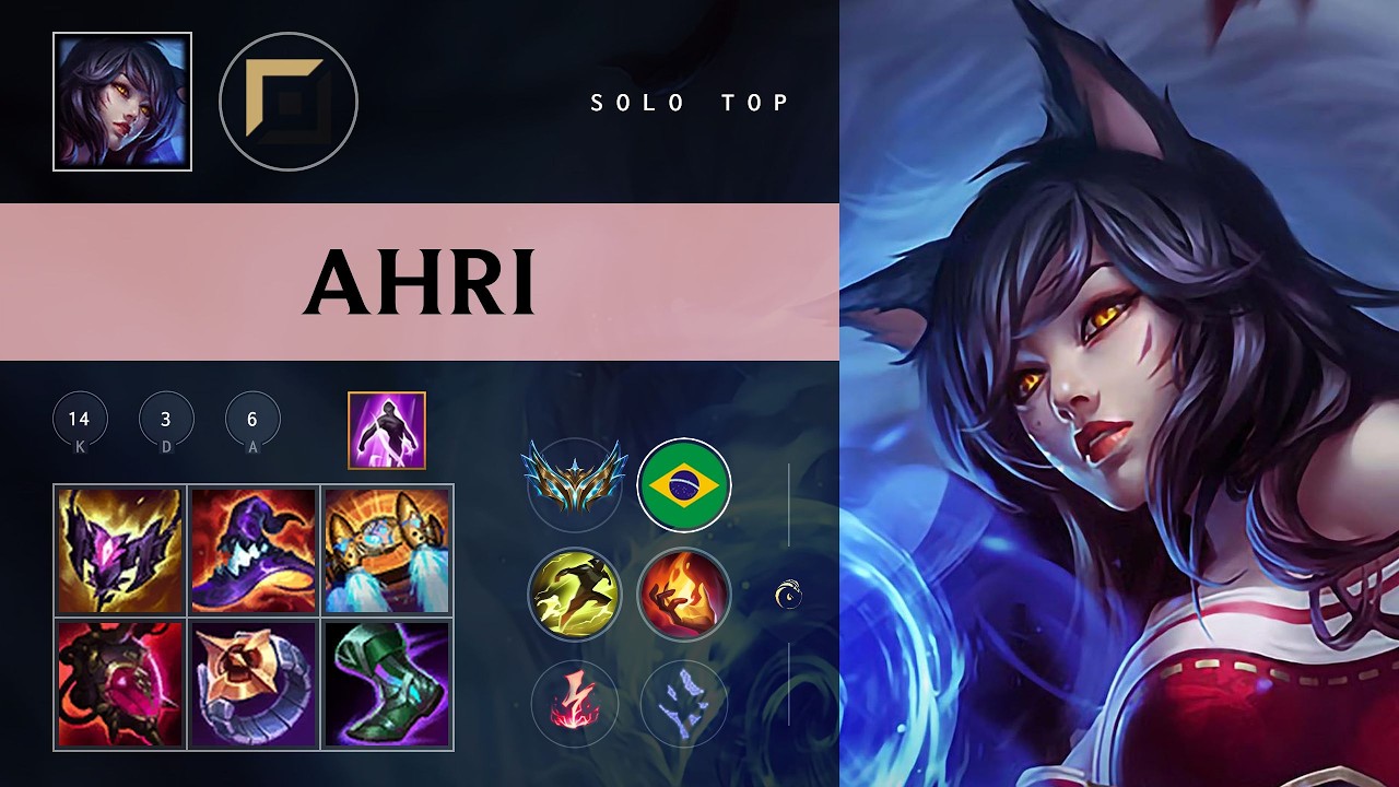 Ahri Top vs Malphite - BR Challenger Patch 26.09