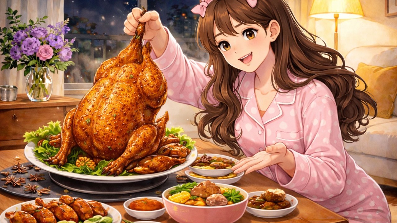 I Disappeared for 1 Day to Heal My Life | Cozy Evening with Whole Roasted Chicken |Ghibli Style Vlog