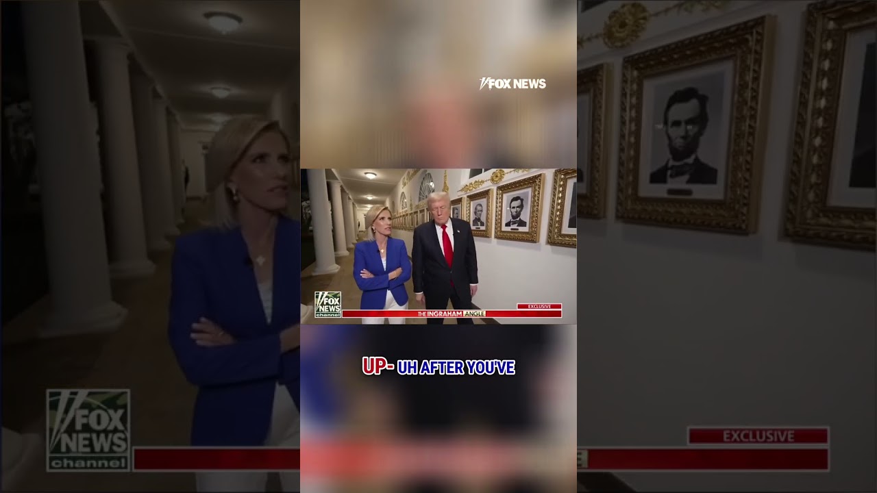 EXCLUSIVE: Trump shows off the Presidential Walk of Fame at the White House #shorts #foxnews #us